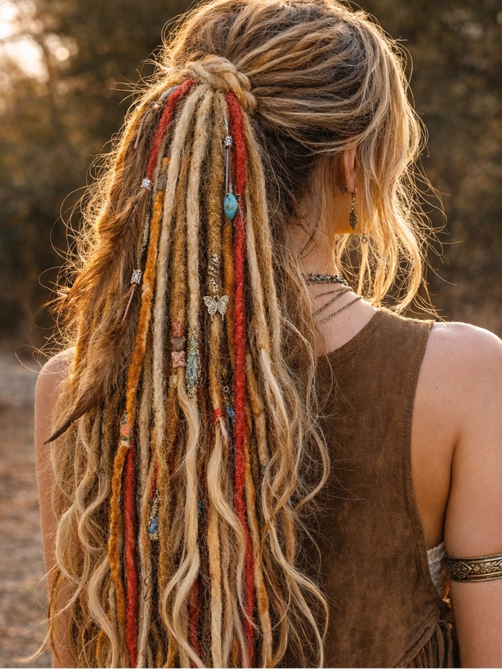 Desert Sunset Goddess Dread Ponytail Extension🔥SOLD🔥